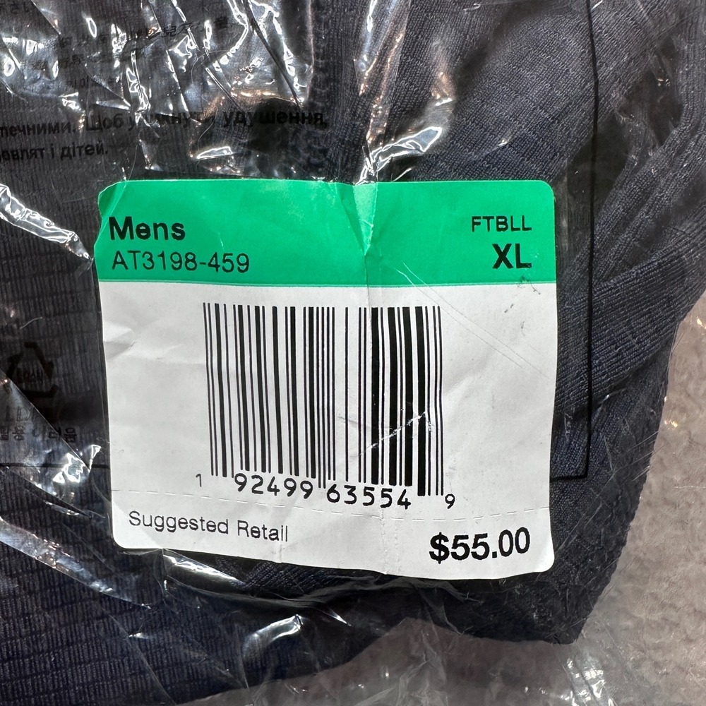 Nike Leggings Mens XL Navy Vapor Knit Football AT3198-459 Athletic Compression - Picture 3 of 4